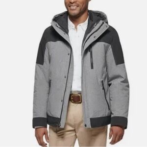 Club Room Performance 3 in 1 All Weather System Gray and Black Hooded Ski Jacket